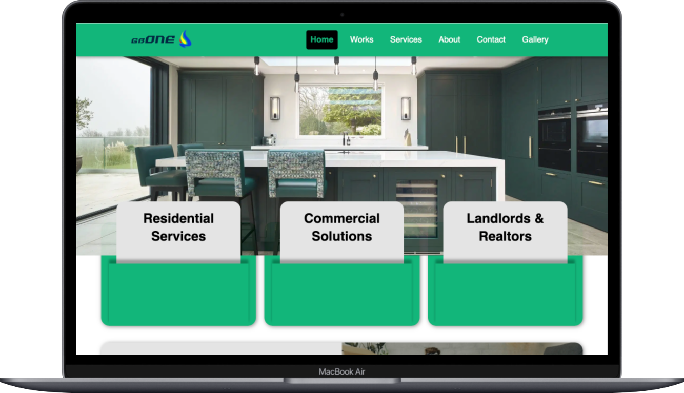 Screenshot of Portfolio Website